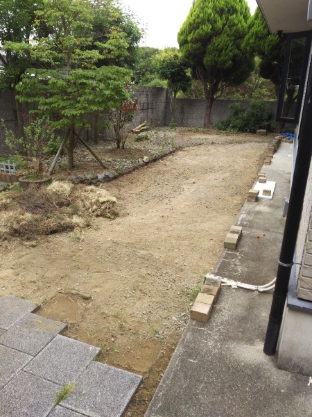 中庭<施工中>