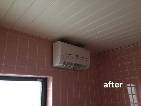 浴室乾燥暖房機の後付け設置工事で寒い時期の入浴も快適に